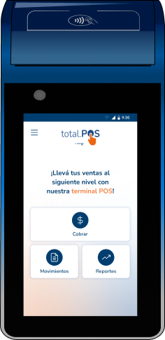 Terminal total.POS de frente